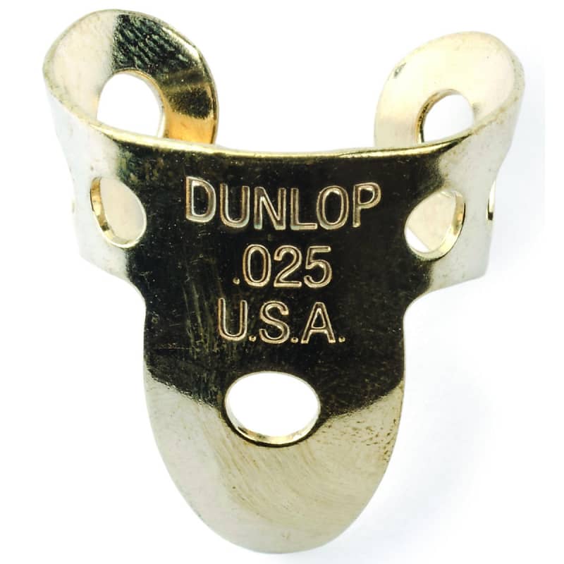 Dunlop 37R025 Brass .025mm Fingerpicks (20-Pack) image 1