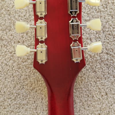 Epiphone 1959 Les Paul Standard Electric Guitar, Aged Dark Cherry Burst, Epiphone Hard Shell Case image 10