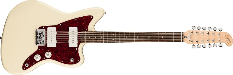 SQUIER - Paranormal Jazzmaster XII  Laurel Fingerboard  Tortoiseshell Pickguard  Olympic White - 0377051505 image 1