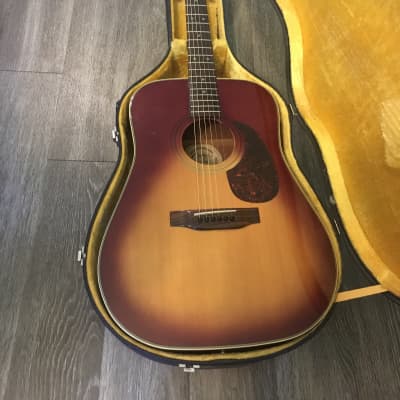 Goya G312 TS 1970s Sun burst acoustic-electric ( Barcus - Berry beam transducer pick up ) guitar wi image 1