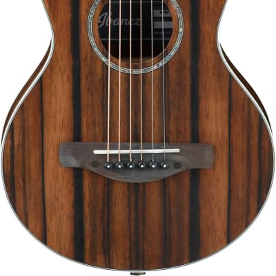 Ibanez EWP13 Piccolo Acoustic Guitar Dark Brown Open Pore image 2