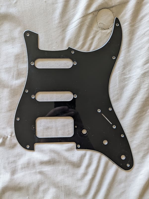 Fender Squier Affinity Strat Black HSS Pickguard Reverb