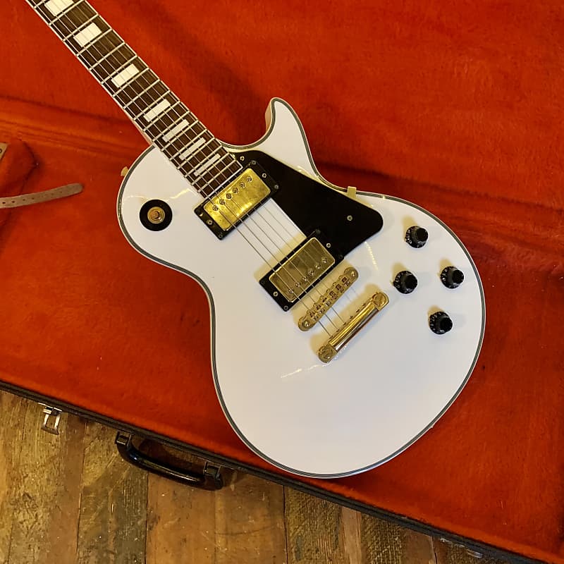 Burny RLC-55 Arctic white Les paul custom singlecut original