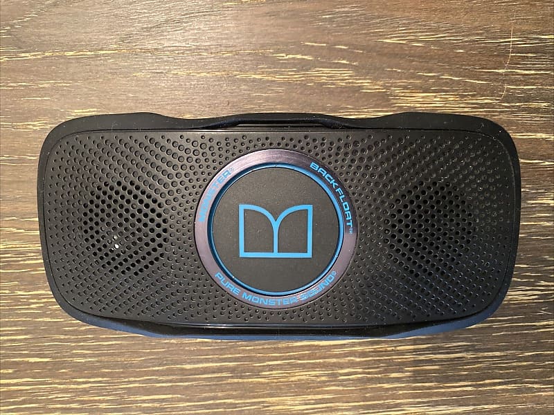 Monster  Superstar  Portable Wireless Bluetooth Speaker - Black/Blue Excellent Exterior Quality image 1