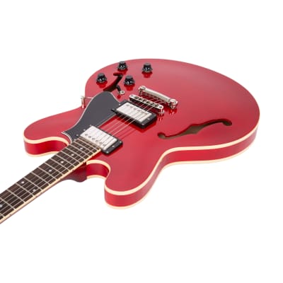 2021 Heritage Standard H-535 Semi-Hollow Electric Guitar with Case, Trans Cherry, AL17602 image 11