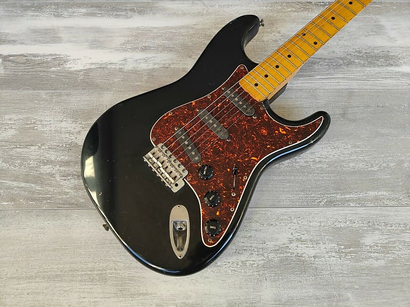 1980's Bill Lawrence (by Morris Japan) Challenger '57 Style Stratocaster (Black) image 1