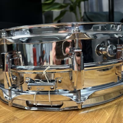 Ludwig No. 400 Supraphonic 5x14" 10-Lug Aluminum Snare Drum with Keystone Badge 1963 - 1969 - Chrome-Plated image 2