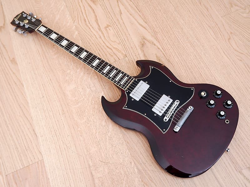 1973 Greco SG-600 Vintage Electric Guitar Cherry Set Neck Japan w