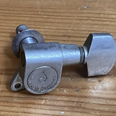 Vintage Schaller M6 135 Single Guitar Tuning Peg Machine Head Tuner E A D image 1