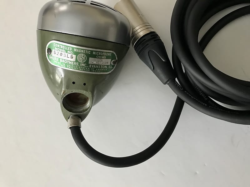 SHURE 520SLB Green Bullet ブルースハープマイク Amazon.com: Shure 520DX Green Bullet Dynamic Microphone