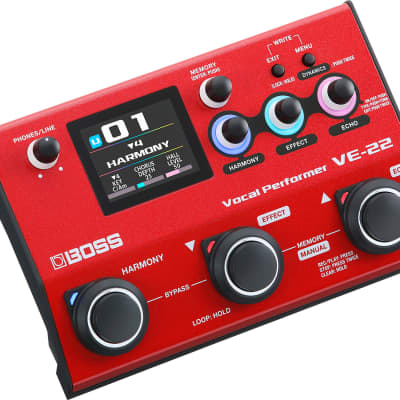 New Boss VE-22 Vocal Performer Voice Effects Pedal image 2