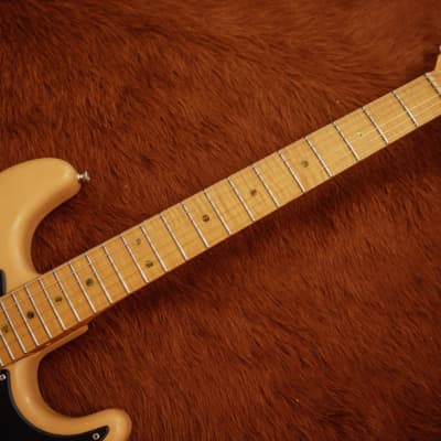 Warmoth/Allparts Blonde S Style Guitar with Flamed Maple Neck image 13