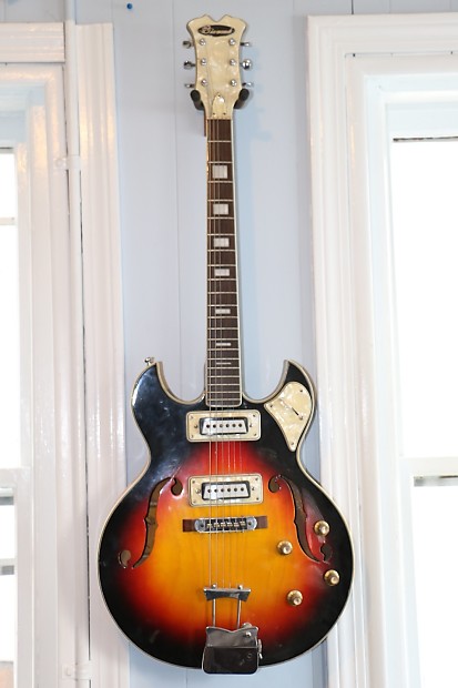 Aria Diamond Vintage Hollowbody 1960s Sunburst | Reverb