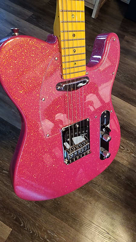 Leo Jaymz Tele 2023 - Hot Pink Metal Flake | Reverb