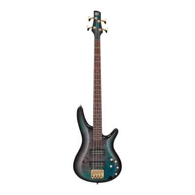 Ibanez SR400EPBDX SR 4-String Electric Bass Guitar (Tropical Seafloor Burst) for sale