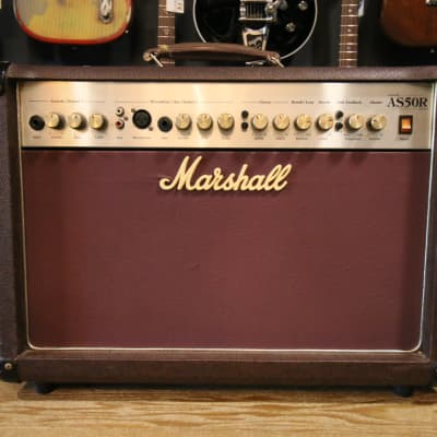 Marshall Acoustic Soloist AS50R 2-Channel 50-Watt 2x8" Acoustic Guitar Combo 2000s - Brown image 1