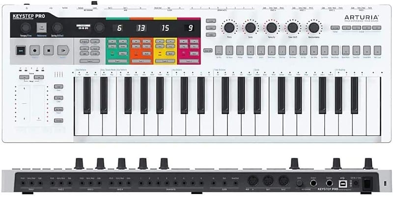 Arturia KeyStep Pro 37-Key Controller & Sequencer USB/MIDI/CV Keyboard Controller, with Aftertouch, 4 Polyphonic, 16-Track Drum Sequencer image 1