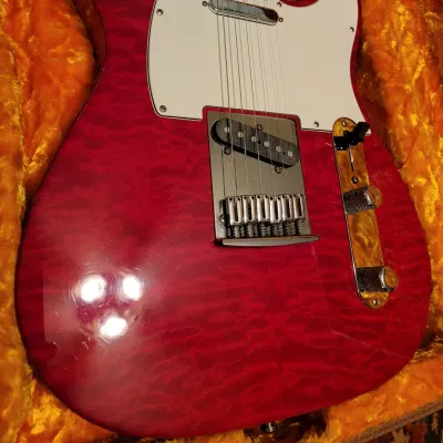 Fender Custom Shop 2012 Custom DLX Telecaster- Candy Red- ASH body - FLAMED Neck image 2