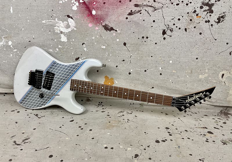 KramerJackson S Style Mismatch Parts Guitar 1980's White Reverb