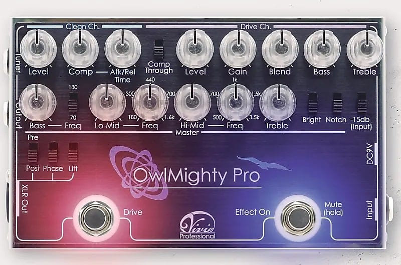 Vivie OwlMighty Pro Bass Preamp [Made in Japan]