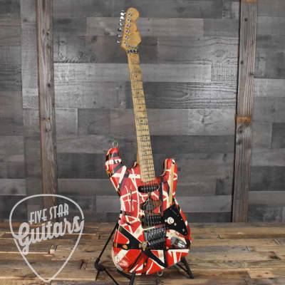 Pre-Owned Fender Custom Shop EVH Frankenstein Replica Tribute Eddie Van Halen, Chip Ellis Masterbuilt - Limited Run with Original Flight Case - Setup by Tom Weber - 1/300 image 13