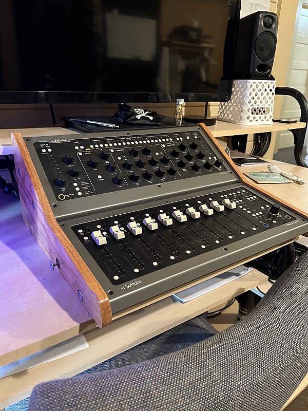 Softube Console 1 Mk II and Fader with wood rack stand Reverb