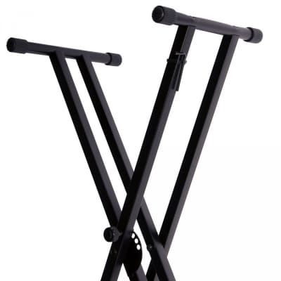 On-Stage Stands Double-X Keyboard Stand with Bolted Construction image 3