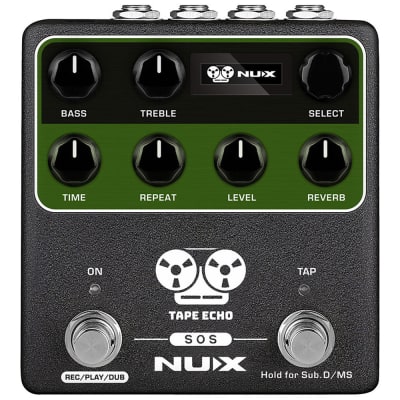 NuX Effects NDD-7 Tape Echo Tap-Tempo Guitar Effects Pedal w/ MIDI In-Out image 1