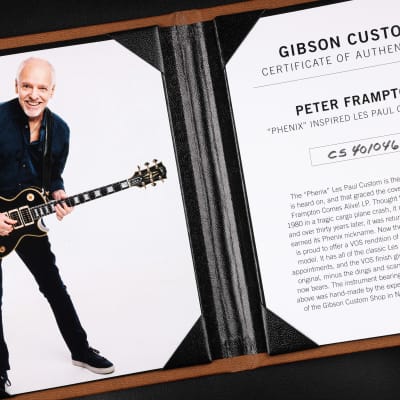 Gibson Custom Shop Peter Frampton "Phenix" Inspired Les Paul Custom Ebony image 21