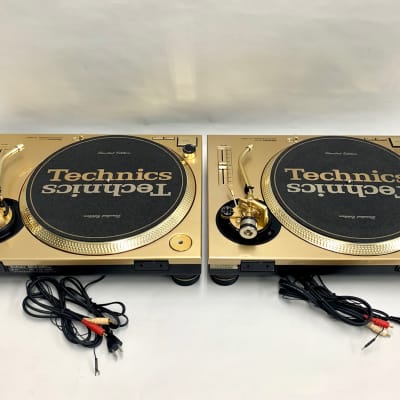 Technics SL-1200 mk3 shure m44g 最終値下げ 2 Technics SL-1200 MK3 Custom Gold Turntables with New M44G
