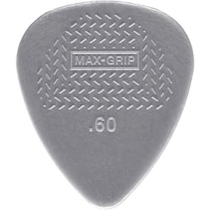Dunlop 449P60 Nylon Max-Grip Standard .60mm Guitar Picks (12-Pack)