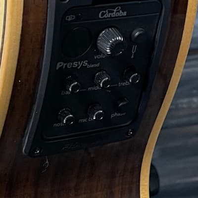 Cordoba Left Handed GK Studio Negra Gypsy King Model Acoustic Electric Classical Guitar image 6