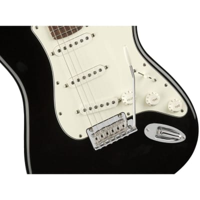 Fender Player Stratocaster Electric Guitar (Black, Pau Ferro Fretboard) image 6