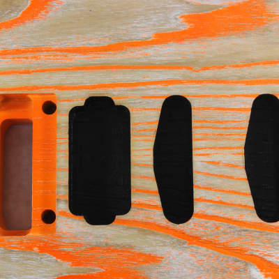 Sandblasted and finished Ash HSS guitar body - fits Fender Strat Stratocaster neck Floyd Rose J1256 image 2