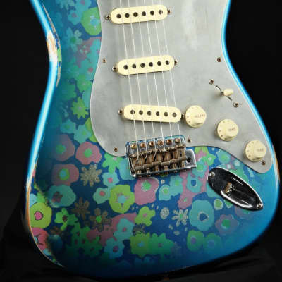 Fender Custom Shop Limited Edition El Diablo Strat Relic - Aged Blue Flower image 5