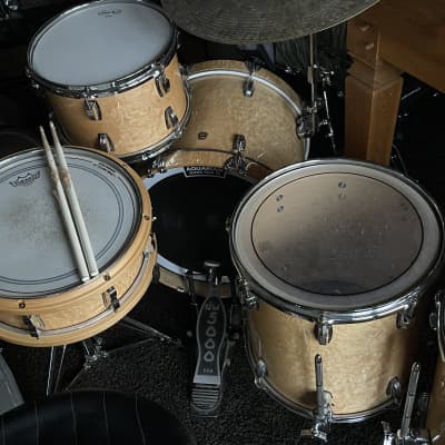 Ludwig Legacy Maple Birdseye Exotic (Catalogue Kit) 3 Drums only 18, 14, 12 - Atlas legs/spurs image 1