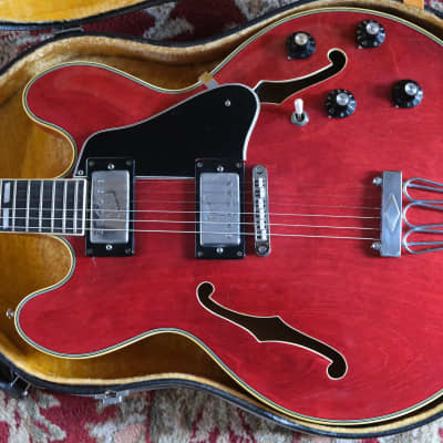 Greco ES300 SA500R 1973 - Ruby Red Hollow Body image 3