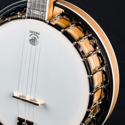 Deering White Lotus White Oak 5-String Banjo NEW image 8