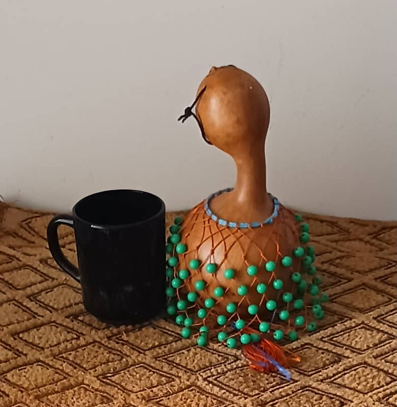 West African netted gourd rattle (Ewe axatse)-small) | Reverb