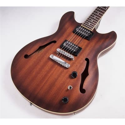 Ibanez AS53 Artcore Hollow Body, Tobacco Flat image 4