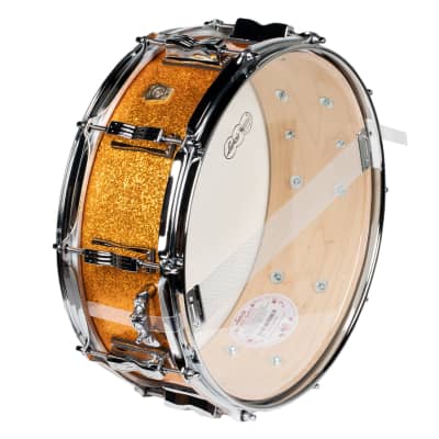 Ludwig Classic Maple 5x14 Snare Drum - Gold Sparkle image 1