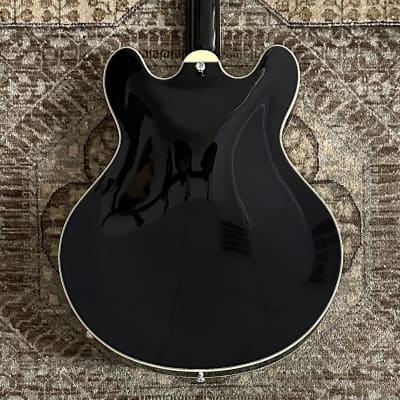 Eastman T486-BK 16" Deluxe Thinline Electric in Black w/ Case, Setup #1176 image 5