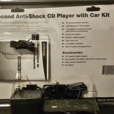 Craig  CDM-41210CK Portable CD Player W/Car Kit In Original Packaging image 6