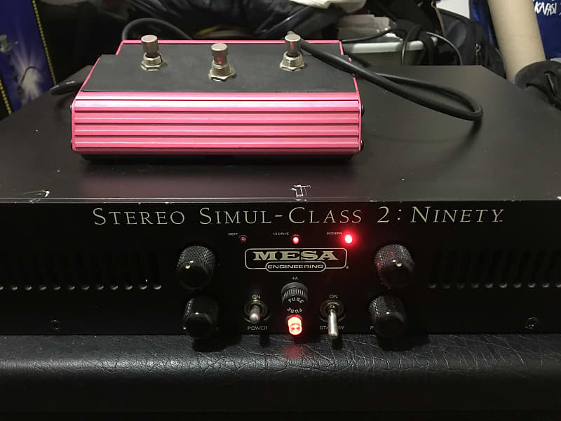 Mesa Boogie 240v Stereo Simul-Class 2:Ninety 2:90 Power Amp with Custom  Foot Switch