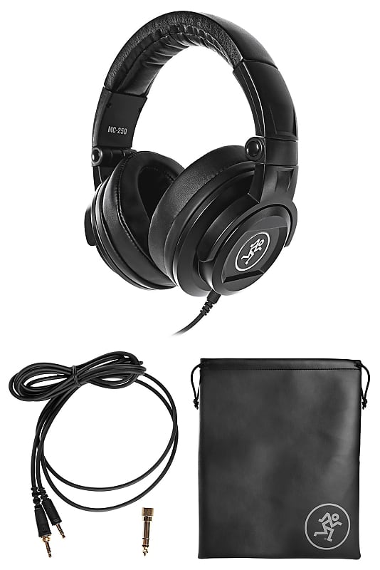 Mackie MC-250 Closed-Back Studio Monitoring Reference Headphones w/50mm Drivers image 1
