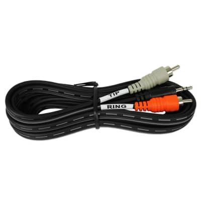 New Hosa CMR-210 10 Foot 3.5mm (1/8") TRS to Dual RCA Cable image 3