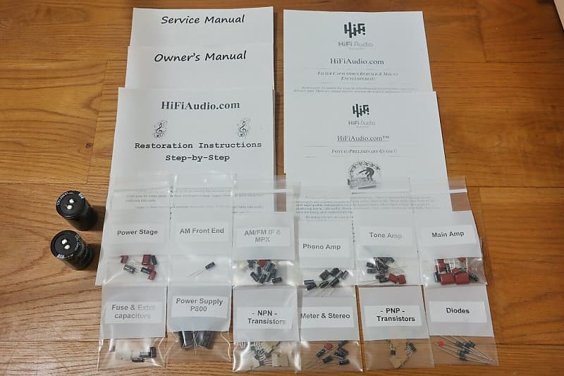 Marantz model 22 restoration kit filter capacitor repair rebuild fix  			