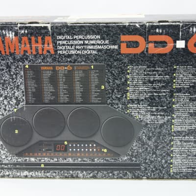 Portable Yamaha DD-6 Electronic Digital Percussion 4 Pad Drum Kit Machine With Box & power supply image 9