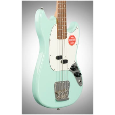 Squier Classic Vibe '60s Mustang Electric Bass, Laurel Fingerboard, Surf Green image 4