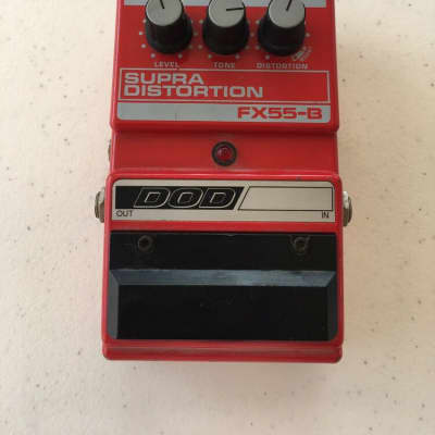 DOD Supra Distortion FX55-B Red 1990s | Reverb